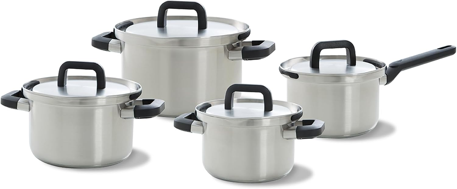 Cookware BV 123 Cooking Pot Set 4 Pieces Flow Cool
